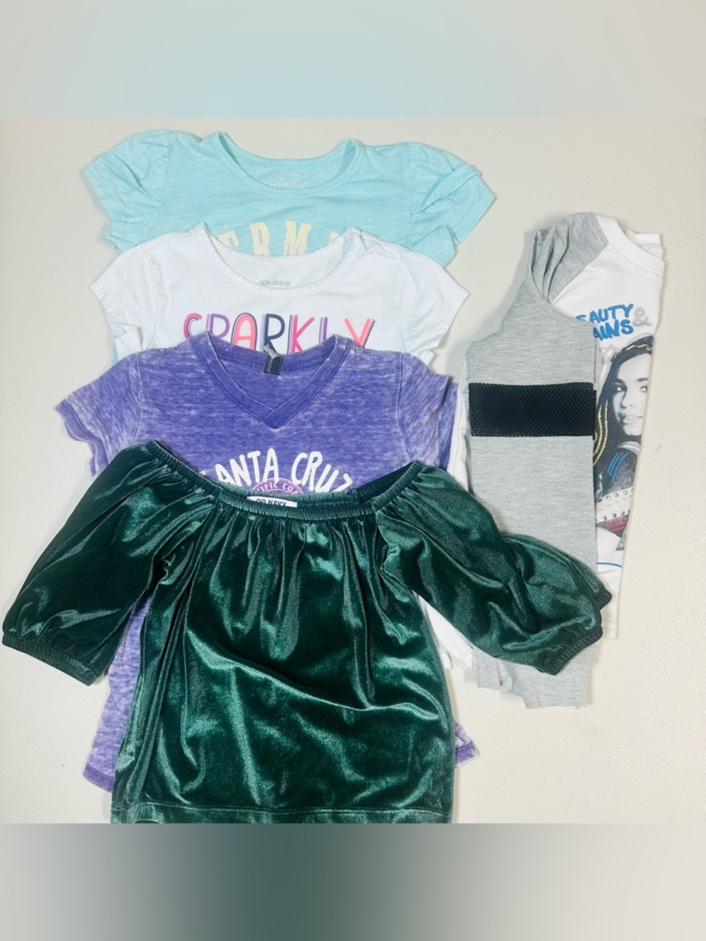 Bundle of 5 assorted girls Shirts size 6
